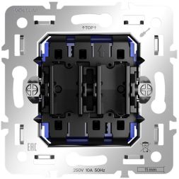 Переключатель проходной 2-кл. S70 10А механизм Voltum VLS0203M