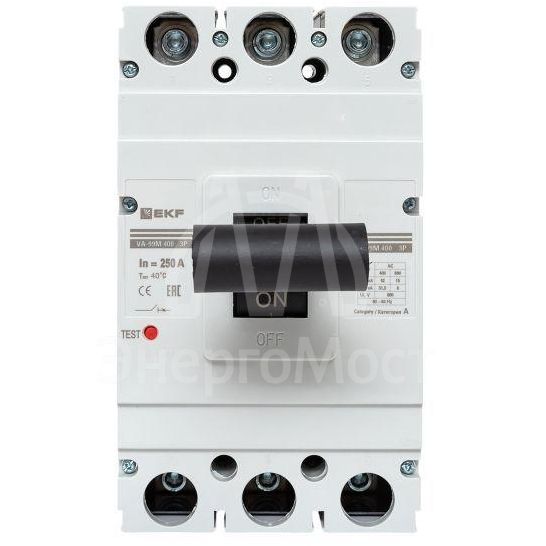 Выключатель автоматический 3п 400/250А 42кА ВА-99М PROxima EKF mccb99-400-250m