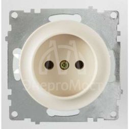 Механизм розетки 1-м СП Florence без заземл. беж. 1E10301301 OneKeyElectro 2172789