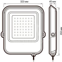 Прожектор светодиодный PFL-V 300Вт 6500К IP65 ДО Pro JazzWay 5045019