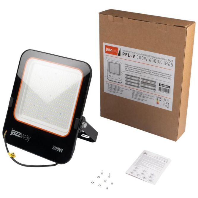 Прожектор светодиодный PFL-V 300Вт 6500К IP65 ДО Pro JazzWay 5045019