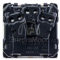 Механизм розетки Zenit 16А 250В с защ. крышкой защ. шторки с заземл. бел. ABB 2CLA228810N1101