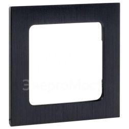 Рамка 1-м Стокгольм металл. черн. PROxima EKF EZM-G-302-10