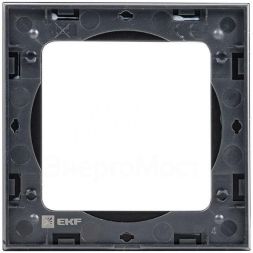 Рамка 1-м Стокгольм металл. черн. PROxima EKF EZM-G-302-10