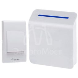 Звонок беспроводной полиф. 32 мелодии 150м бел. Космос KOC_AG306A