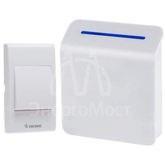 Звонок беспроводной полиф. 32 мелодии 150м бел. Космос KOC_AG306A