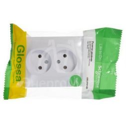 Розетка 2-м СП Glossa 16А IP20 без заземл. бел. SchE GSL000120