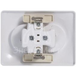 Розетка 2-м СП Glossa 16А IP20 без заземл. бел. SchE GSL000120