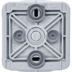 Розетка 1-м ОП Plexo с защ. крышкой IP55 сер. Leg 069733