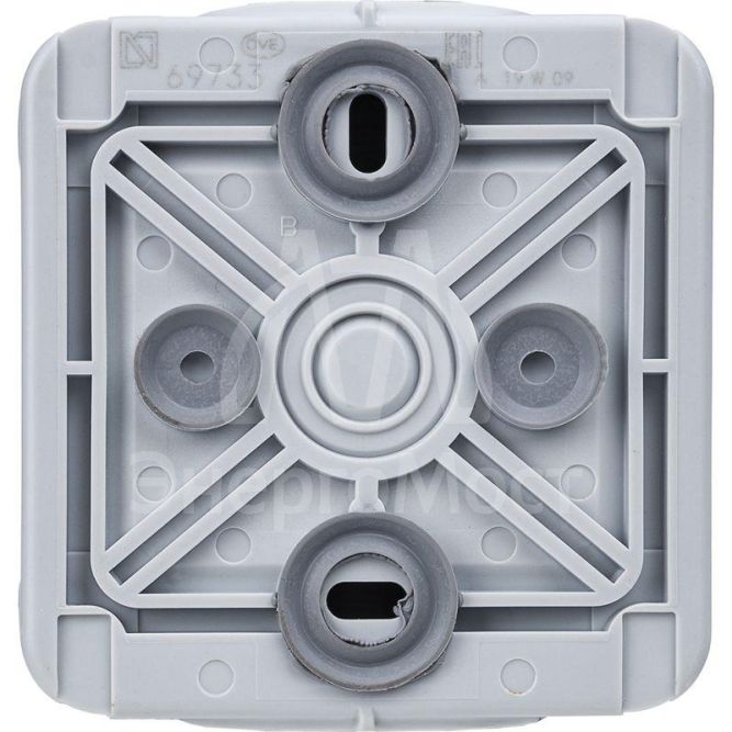Розетка 1-м ОП Plexo с защ. крышкой IP55 сер. Leg 069733