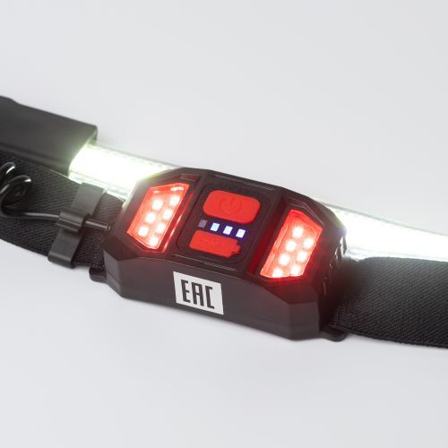 Фонарь налобный светодиодный GA-807 "Кибер" аккумуляторный 10Вт COB 3 режима miscro USB Эра Б0054033