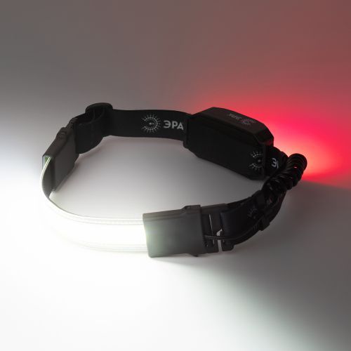 Фонарь налобный светодиодный GA-807 "Кибер" аккумуляторный 10Вт COB 3 режима miscro USB Эра Б0054033