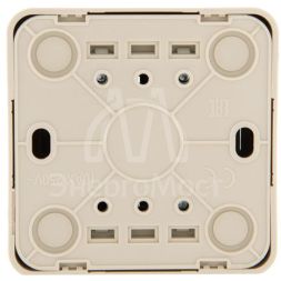 Выключатель 2-кл. 1п ОП Viola 10А IP20 крем. LEZARD 751-0300-101