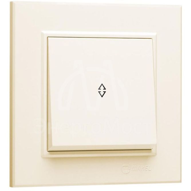 Переключатель 1-кл. СП Karea 10А IP20 крем. Makel 56010005