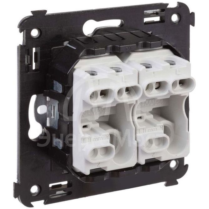 Выключатель 2-кл. 2мод. СП Avanti &amp;quot;Белое облако&amp;quot; 16А IP20 бел. DKC 4400104