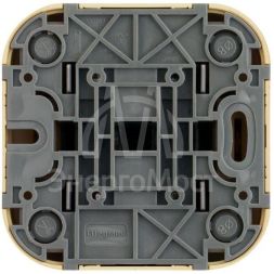Выключатель 2-кл. ОП Quteo 10А IP20 10AX дерево Leg 782262