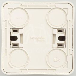 Розетка 1-м ОП Этюд 16А IP20 250В без заземл. защ. шторки крем. SE PA16-002K