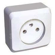 Розетка 1-м ОП Этюд 16А IP20 250В без заземл. защ. шторки крем. SE PA16-002K