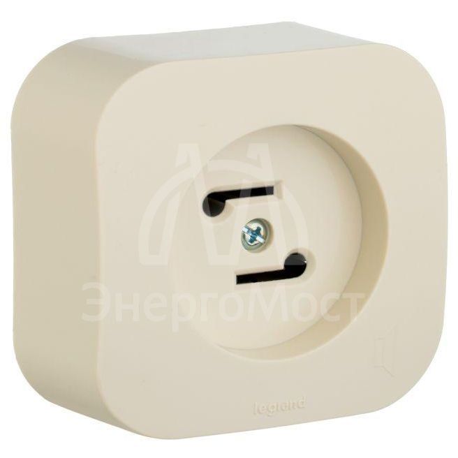 Розетка радиотрансляционная 1-м ОП Quteo сл. кость Leg 782249