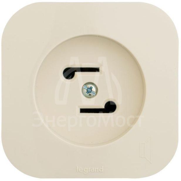 Розетка радиотрансляционная 1-м ОП Quteo сл. кость Leg 782249