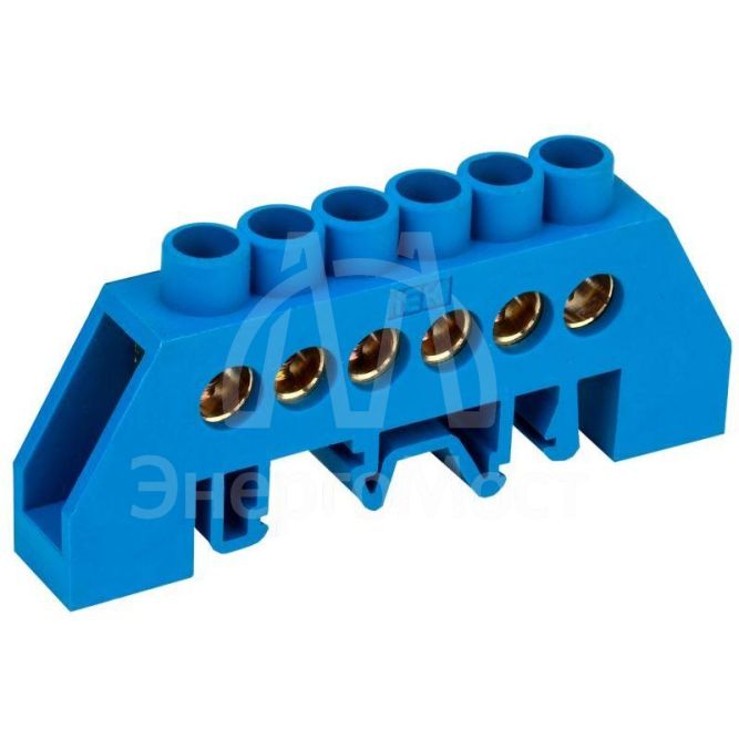 Шина нулевая в комб. DIN-изол. &amp;quot;Стойка&amp;quot; ШНИ-8х12-6-КС-С IEK YNN10-812-6DP-K07