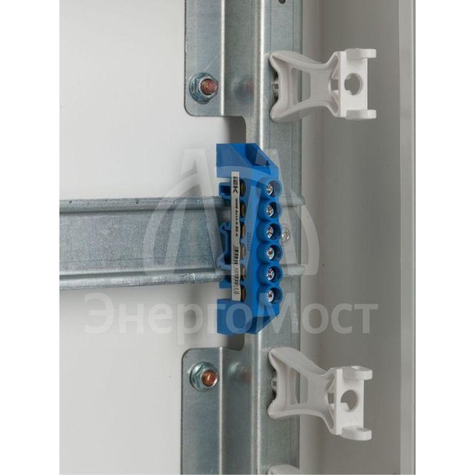 Шина нулевая в комб. DIN-изол. &amp;quot;Стойка&amp;quot; ШНИ-8х12-6-КС-С IEK YNN10-812-6DP-K07