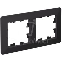 Рамка 2-м AtlasDesign Air карбон/дым. черн. SE ATN221002