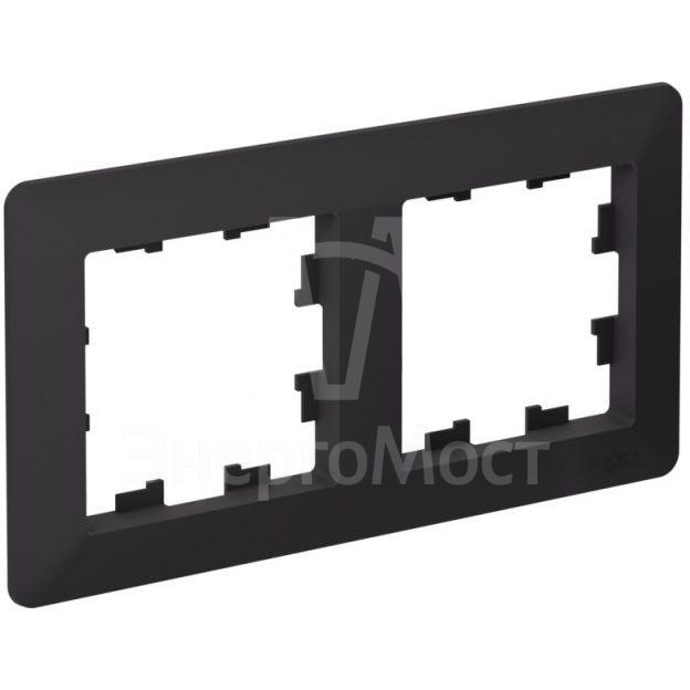 Рамка 2-м AtlasDesign Air карбон/дым. черн. SE ATN221002