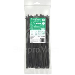 Стяжка кабельная 300х7.6 черн. (уп.100шт) SE IMT30076B