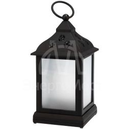 Фонарь декоративный 11х11х22.5см тепл. бел. эффект мерцания корпус черн. Neon-Night 513-065