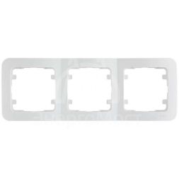 Рамка 3-м Lillium горизонт. бел. Makel 71013