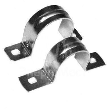 Скоба крепежная двухлапковая d27мм метал. оцинк. Ruvinil С21427