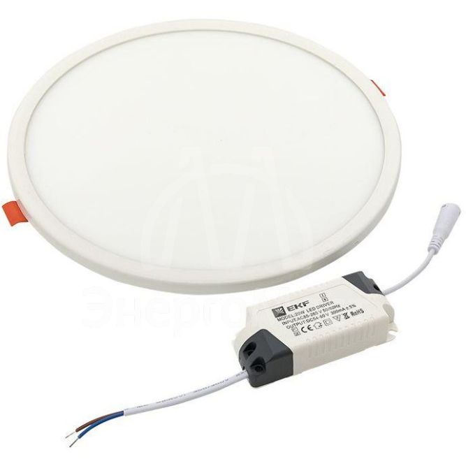 Светильник светодиодный ДВО 1009 20Вт 4000К IP20 встраив. Basic EKF DLL-1009-20-4000