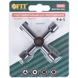 Ключ универсальный для электрошкафов 4-в-1 FIT 60105