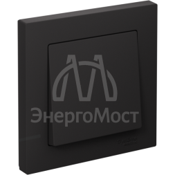 Выключатель 1-кл. СП AtlasDesign 10А IP20 (сх. 1) 10AX в сборе карбон SE ATN001012