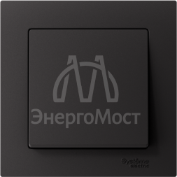 Выключатель 1-кл. СП AtlasDesign 10А IP20 (сх. 1) 10AX в сборе карбон SE ATN001012