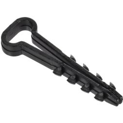 Дюбель-хомут 10х5мм для плоского кабеля нейлон черн. (уп.100шт) GENERICA UDH14-10-05-100-K02-G
