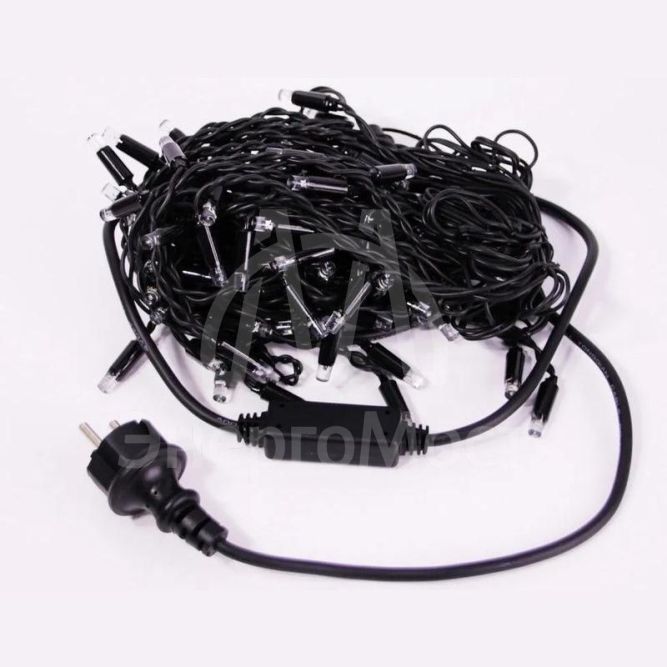 Гирлянда &amp;quot;Бахрома&amp;quot; RB-OIC100LSE-W-T-I4-F 100 бел. светодиодов 2х0.5м 20 нитей 24/56/32/48см соединяемая до 10шт. уличная мерцающая SHLights 4690601050014