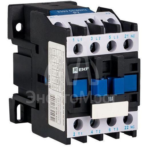 Пускатель электромагнитный ПМЛ-1160ДМ 18А 230В Basic EKF pml-s-18-230-basic