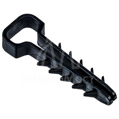 Дюбель-хомут 6х14мм для плоского кабеля нейлон черн. (уп.100шт) IEK UDH14-06-14-100-K02