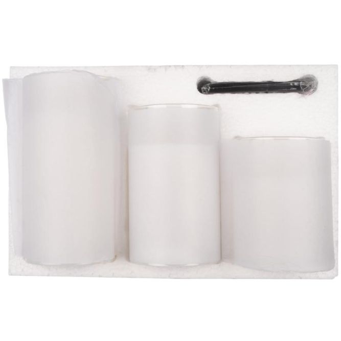 Свеча декоративная CL7-SET3-wh (компл. 3-х свечей бел.) ФАZА 5018853