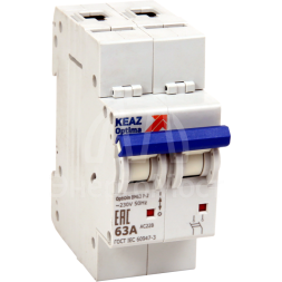 Выключатель нагрузки модульный 2п 63А OptiDin BM63Р УХЛ3 КЭАЗ 103894