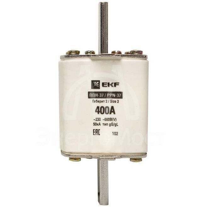 Вставка плавкая ППН-37 400/400А габарит 2 EKF fus-37/400