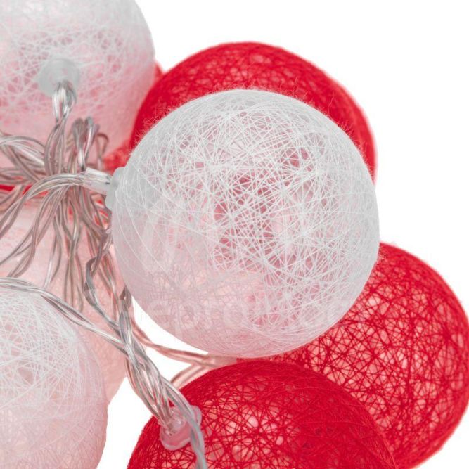 Гирлянда светодиодная &amp;quot;Тайские фонарики &amp;quot;Магия&amp;quot; 3.5м 20LED прозрачный ПВХ питание USB тепл. бел. Neon-Night 304-007