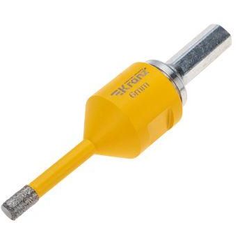 Коронка алмазная профессиональная по керамограниту и железобетону М14 вакуумное спекание 6мм для УШМ Kranz KR-92-1001