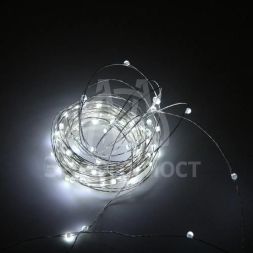 Гирлянда &amp;quot;Нить&amp;quot; LDMS120-CW 120 бел. ярких минисветодиодов 12м с контроллером уличная SHLights 4690601042965