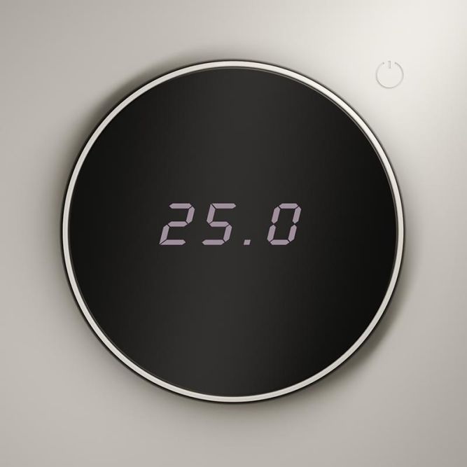 Терморегулятор электронный S70 с индикацией и датчиком для теплого пола механизм кашемир Voltum VLS070103