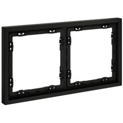 Рамка 2-м S70 пластик. черн. матов. Voltum VLS100208