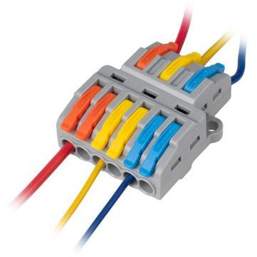 Клемма монтажная СМК PTC-3P 4236 BL/2 450В 32А 0.08-2.5(4.0)кв.мм JazzWay 5073807