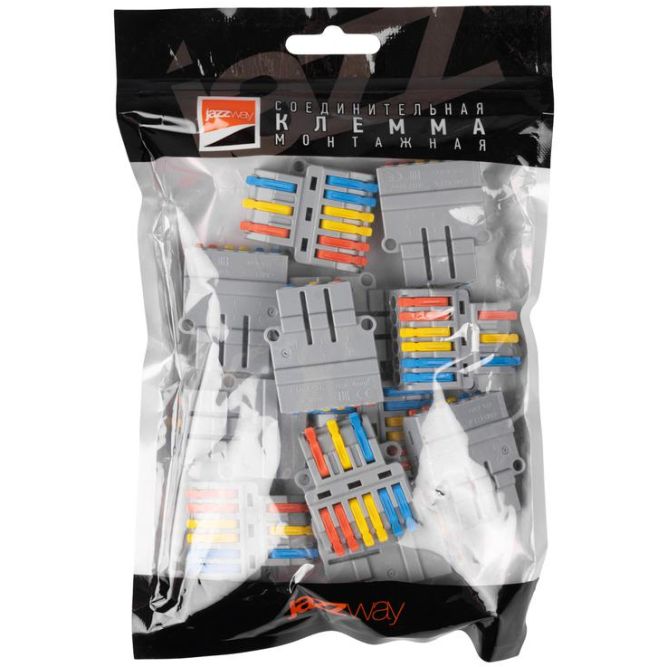 Клемма монтажная СМК PTC-3P 4236 BL/2 450В 32А 0.08-2.5(4.0)кв.мм JazzWay 5073807